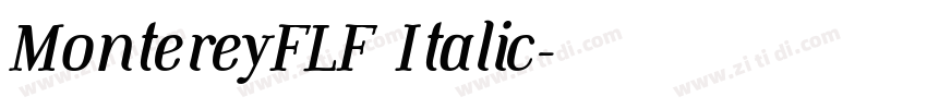 MontereyFLF Italic字体转换 MontereyFLF Italic字体转换